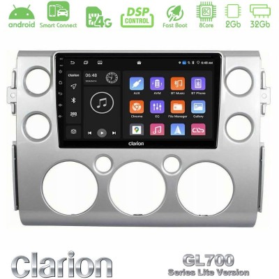 Clarion GL700 Lite Series 8Core Android ClarionOS 2+32GB Toyota FJ 2007-2014 Navigation Multimedia Tablet 9