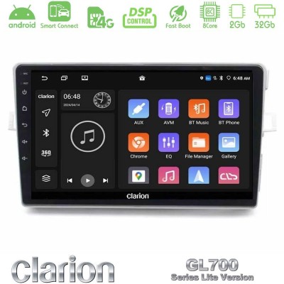 Clarion GL700 Lite Series 8Core Android ClarionOS 2+32GB Toyota Verso 2009-2018 Navigation Multimedia Tablet 9