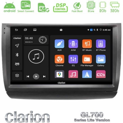 Clarion GL700 Lite Series 8Core Android ClarionOS 2+32GB Toyota Prius 2004-2009 Navigation Multimedia Tablet 9