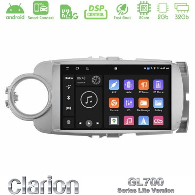 Clarion GL700 Lite Series 8Core Android ClarionOS 2+32GB Toyota Yaris Navigation Multimedia Tablet 9