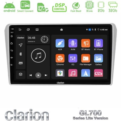 Clarion GL700 Lite Series 8Core Android ClarionOS 2+32GB Toyota Avensis T25 02/2003–2008 Navigation Multimedia Tablet 9