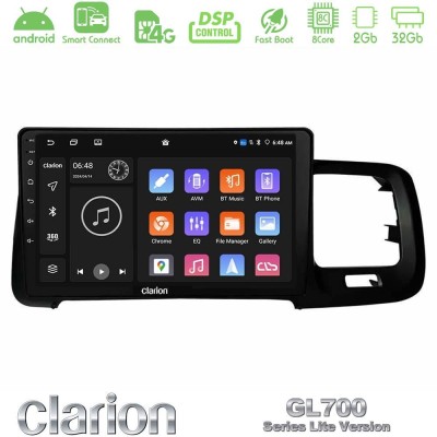 Clarion GL700 Lite Series 8Core Android ClarionOS 2+32GB Volvo S60 2010-2018 Navigation Multimedia Tablet 9