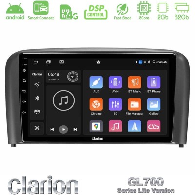 Clarion GL700 Lite Series 8Core Android ClarionOS 2+32GB Volvo S80 1998-2006 Navigation Multimedia Tablet 9