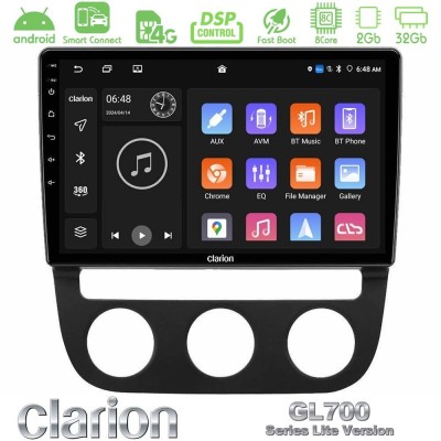 Clarion GL700 Lite Series 8Core Android ClarionOS 2+32GB VW Jetta Navigation Multimedia Tablet 10