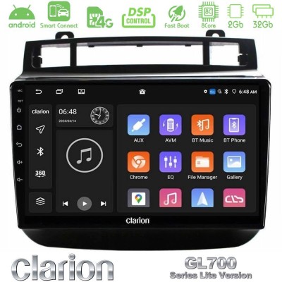 Clarion GL700 Lite Series 8Core Android ClarionOS 2+32GB VW Touareg 2011-2018 Navigation Multimedia Tablet 9