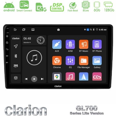 Clarion GL700 Lite Series 8Core Android ClarionOS 6+128GB Navigation Multimedia Tablet 9