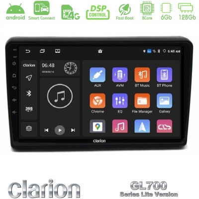 Clarion GL700 Lite Series 8Core Android ClarionOS 6+128GB Citroen C5 2008-2019 Navigation Multimedia Tablet 10