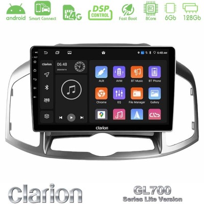 Clarion GL700 Lite Series 8Core Android ClarionOS 6+128GB Chevrolet Captiva 2012-2016 Navigation Multimedia Tablet 10