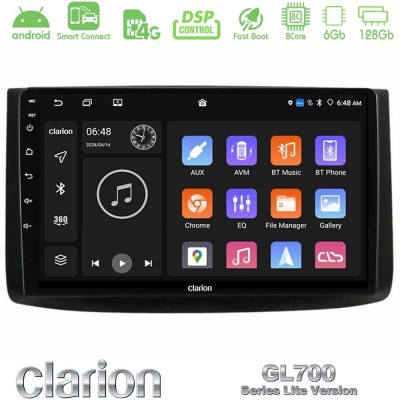 Clarion GL700 Lite Series 8Core Android ClarionOS 6+128GB Chevrolet Aveo 2006-2010 Navigation Multimedia Tablet 9