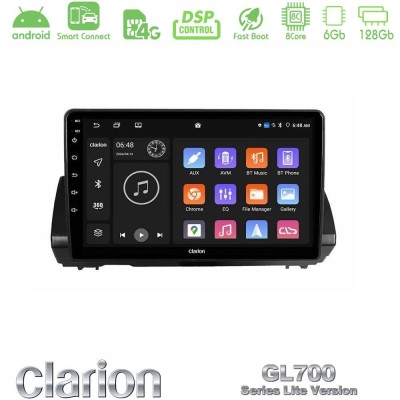 Clarion GL700 Lite Series 8Core Android ClarionOS 6+128GB Dacia Sandero/Logan/Jogger 2022-> Navigation Multimedia Tablet 9