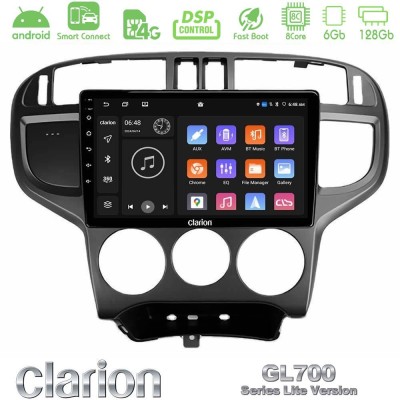 Clarion GL700 Lite Series 8Core Android ClarionOS 6+128GB Hyundai Matrix 2001-2010 Navigation Multimedia Tablet 9
