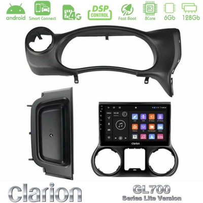 Clarion GL700 Lite Series 8Core Android ClarionOS 6+128GB Jeep Wrangler 2014-2017 Navigation Multimedia Tablet 10