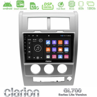 Clarion GL700 Lite Series 8Core Android ClarionOS 6+128GB Jeep Cherokee (KK) 2008-2012 Navigation Multimedia Tablet 10