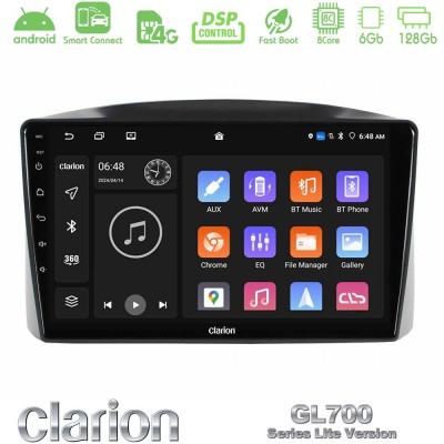 Clarion GL700 Lite Series Jeep Grand Cherokee 2005-2007 8Core Android ClarionOS 6+128GB Navigation Multimedia Tablet 10