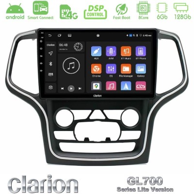 Clarion GL700 Lite Series 8Core Android ClarionOS 6+128GB Jeep Grand Cherokee 2014-2020 Navigation Multimedia Tablet 10