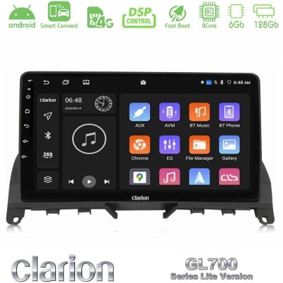 Clarion GL700 Lite Series 8Core Android ClarionOS 6+128GB Mercedes C-Class W204 2008-2011 Navigation Multimedia Tablet 9