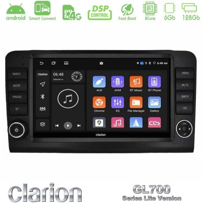 Clarion GL700 Lite Series 8Core Android ClarionOS 6+128GB Mercedes ML/GL Class W164 2006-2011 Navigation Multimedia Tablet 9