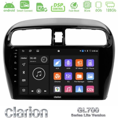 Clarion GL700 Lite Series 8Core Android ClarionOS 6+128GB Mitsubishi Space Star 2013-2016 Navigation Multimedia Tablet 9