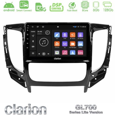 Clarion GL700 Lite Series 8Core Android ClarionOS 6+128GB Mitsubishi L200 2016-> & Fiat Fullback (Auto A/C) Navigation Multimedia Tablet 9