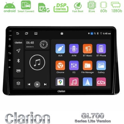 Clarion GL700 Lite Series 8Core Android ClarionOS 6+128GB Mitsubishi Eclipse Cross 2018-2023 Navigation Multimedia Tablet 9