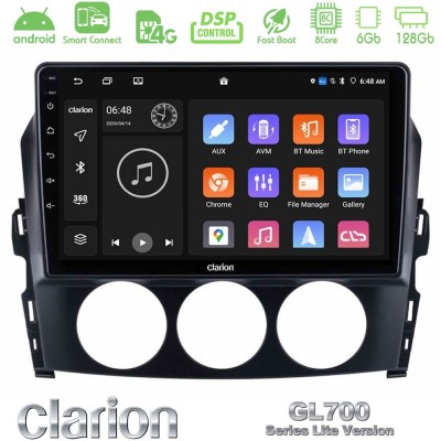Clarion GL700 Lite Series 8Core Android ClarionOS 6+128GB Mazda MX-5 2006-2008 Navigation Multimedia Tablet 9