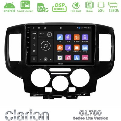 Clarion GL700 Lite Series 8Core Android ClarionOS 6+128GB Nissan NV200 2009 – 2019 Navigation Multimedia Tablet 9