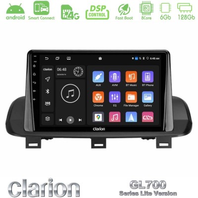 Clarion GL700 Lite Series 8Core Android ClarionOS 6+128GB Nissan Qashqai J12 & X-Trail T33 Navigation Multimedia Tablet 10