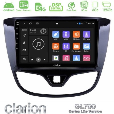 Clarion GL700 Lite Series 8Core Android ClarionOS 6+128GB Opel Karl 2017-2019 Navigation Multimedia Tablet 9