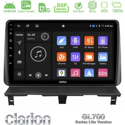 Clarion GL700 Lite Series 8Core Android ClarionOS 6+128GB Peugeot Partner / Citroën Berlingo 2002-2008 Navigation Multimedia Tablet 9