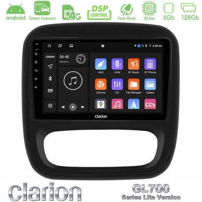 Clarion GL700 Lite Series 8Core Android ClarionOS 6+128GB Renault/Nissan/Opel/Fiat Navigation Multimedia Tablet 9