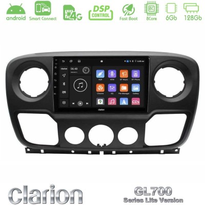 Clarion GL700 Lite Series 8Core Android ClarionOS 6+128GB Renault/Nissan/Opel Navigation Multimedia Tablet 10