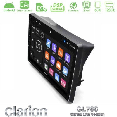 Clarion GL700 Lite Series 8Core Android ClarionOS 6+128GB Opel Vivaro/Renault Trafic/Nissan Primastar Navigation Multimedia Tablet 10