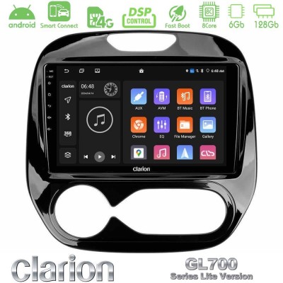 Clarion GL700 Lite Series 8Core Android ClarionOS 6+128GB Renault Captur 2013-2019 (Auto AC) Navigation Multimedia Tablet 9