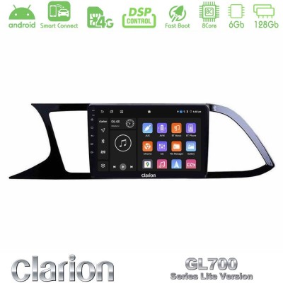 Clarion GL700 Lite Series 8Core Android ClarionOS 6+128GB Seat Leon 2013 – 2019 Navigation Multimedia Tablet 9