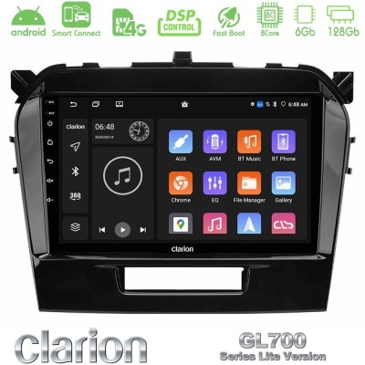 Clarion GL700 Lite Series 8Core Android ClarionOS 6+128GB Suzuki Vitara 2015-2024 Navigation Multimedia Tablet 9