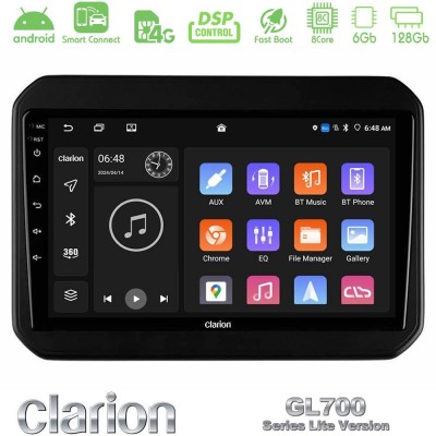 Clarion GL700 Lite Series 8Core Android ClarionOS 6+128GB Suzuki Ignis Navigation Multimedia Tablet 9