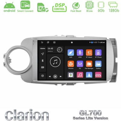 Clarion GL700 Lite Series 8Core Android ClarionOS 6+128GB Toyota Yaris Navigation Multimedia Tablet 9