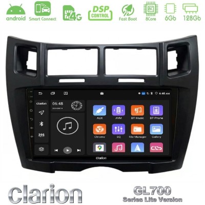 Clarion GL700 Lite Series 8Core Android ClarionOS 6+128GB Toyota Yaris Navigation Multimedia Tablet 9
