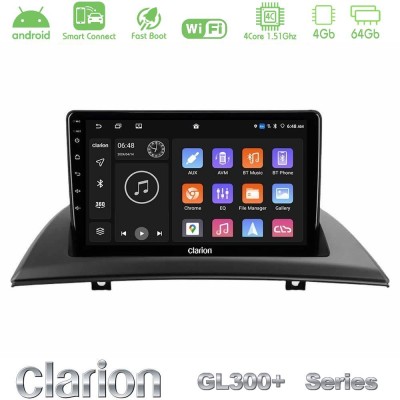 Clarion GL300+ Series 4Core Android ClarionOS 4+64GB  BMW E83 Navigation Multimedia Tablet 9