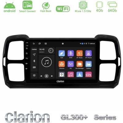 Clarion GL300+ Series 4Core Android ClarionOS 4+64GB  Citroen DS5 Aircross 2017-2021 Navigation Multimedia Tablet 9
