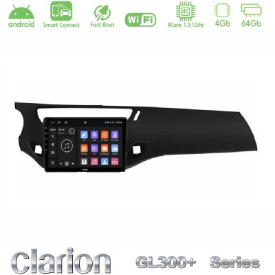 Clarion GL300+ Series 4Core Android ClarionOS 4+64GB  Citroen C3 2009-2016 Navigation Multimedia Tablet 9
