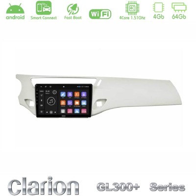 Clarion GL300+ Series 4Core Android ClarionOS 4+64GB  Citroen C3 2009-2016 Navigation Multimedia Tablet 9