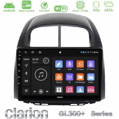 Clarion GL300+ Series 4Core Android ClarionOS 4+64GB  Daihatsu Sirion/Subaru Justy Navigation Multimedia Tablet 10