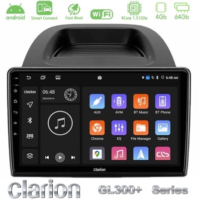 Clarion GL300+ Series 4Core Android ClarionOS 4+64GB  Ford Ecosport 2018-2020 Navigation Multimedia Tablet 10