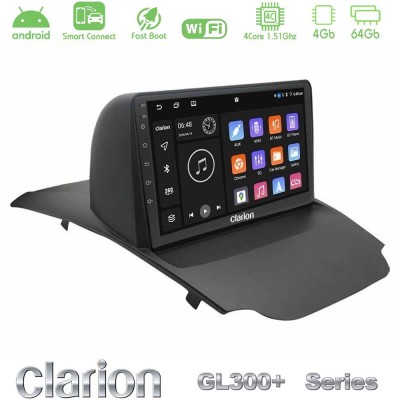 Clarion GL300+ Series 4Core Android ClarionOS 4+64GB  Ford Ecosport 2014-2017 Navigation Multimedia Tablet 10