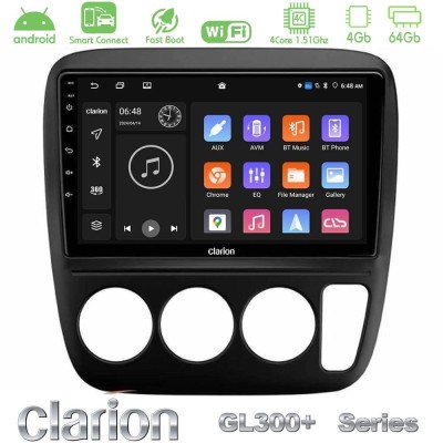 Clarion GL300+ Series 4Core Android ClarionOS 4+64GB  Honda CRV 1997-2001 Navigation Multimedia Tablet 9