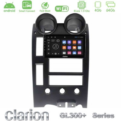 Clarion GL300+ Series 4Core Android ClarionOS 4+64GB  Hummer H2 2002-2007 Navigation Multimedia Tablet 9