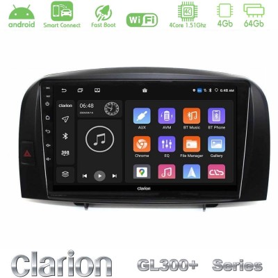 Clarion GL300+ Series 4Core Android ClarionOS 4+64GB Hyundai Sonata 2005-2009 Navigation Multimedia Tablet 10