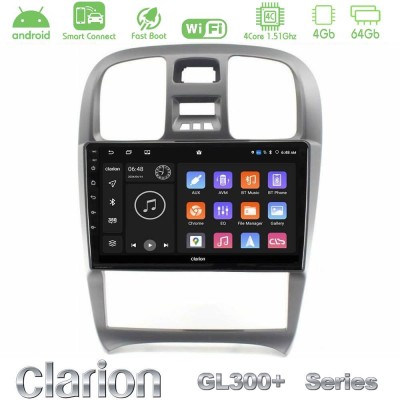 Clarion GL300+ Series 4Core Android ClarionOS 4+64GB Hyundai Sonata 2001-2005 Navigation Multimedia Tablet 9