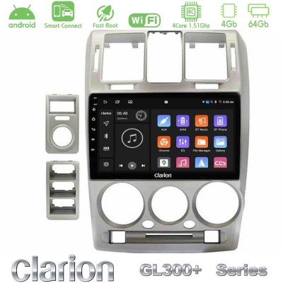 Clarion GL300+ Series 4Core Android ClarionOS 4+64GB  Hyundai Getz 2002-2009 Navigation Multimedia Tablet 9